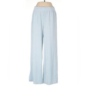 🌸Light Blue Velvet Wide-Leg Pants